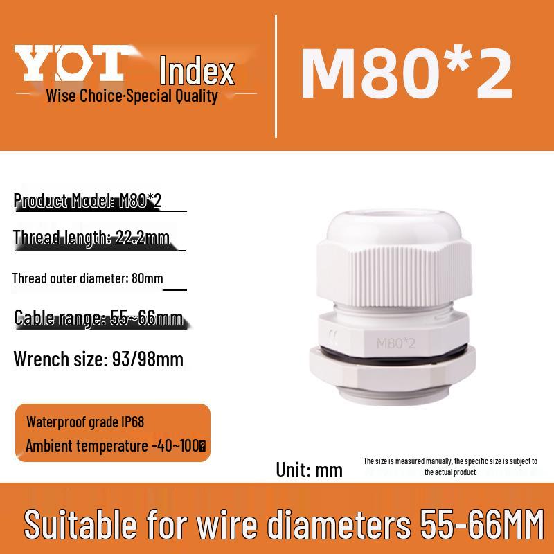 Waterproof Nylon Cable Connector M20*1.5 Plastic Sealing Gland Industrial Accessory