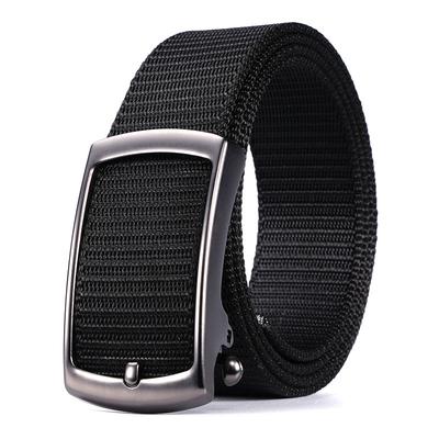 Men's Belt Simple Outdoor Braided Belt Casual Nylon Trousers Belt Automatic Buckle Belt Belt Belt Men's Belt
