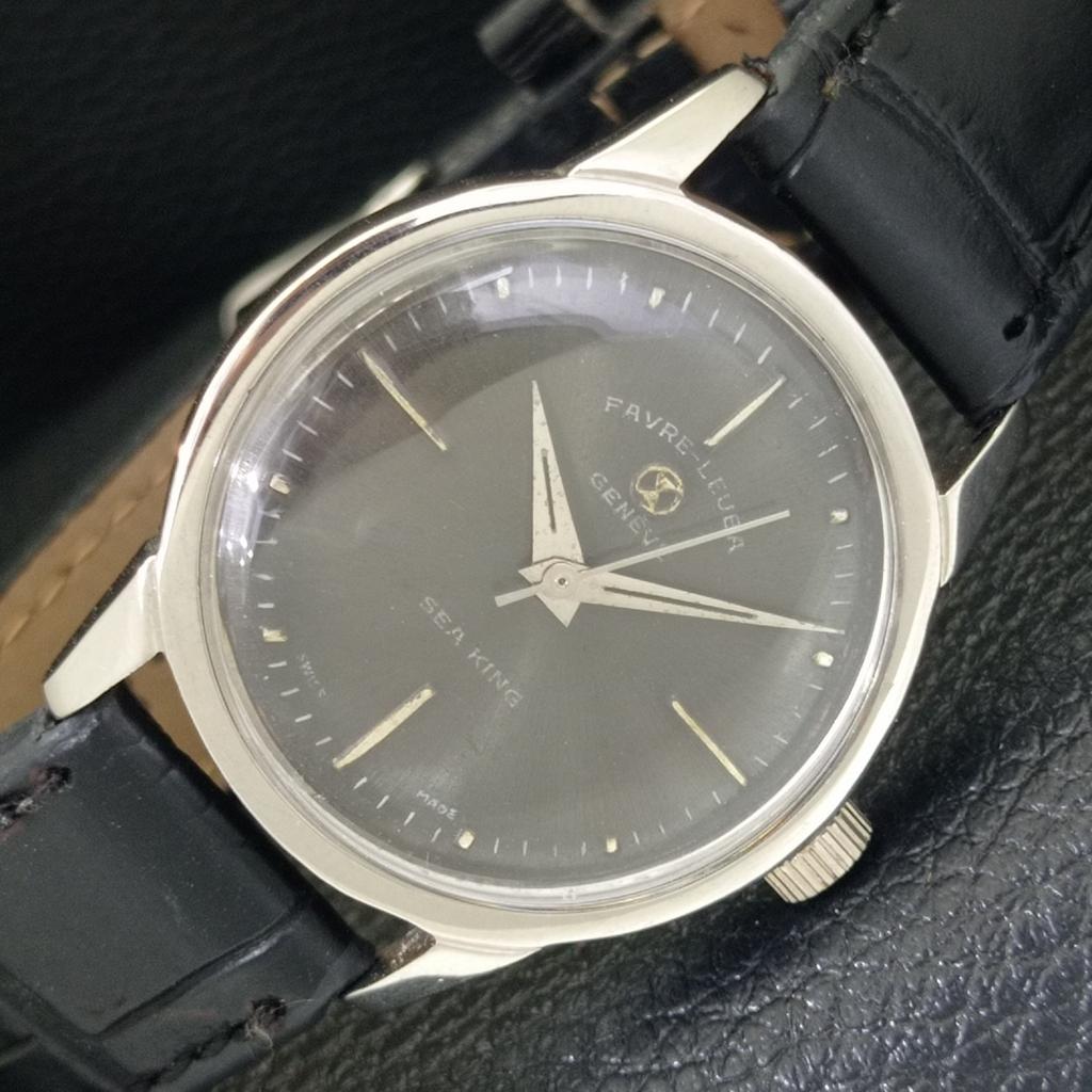 FAVRE LEUBA SEA KING HAND-WINDING 101 SWISS MENS VINTAGE WATCH a703830-1 R213f-a703830