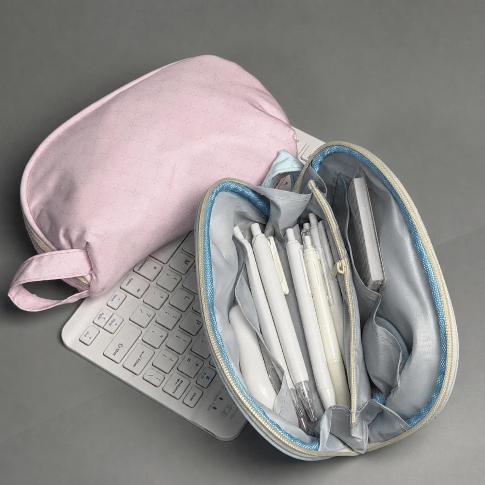 Large Capacity Pencil Case Handheld Design Pencil Pouch Portable Stationery Pouch  School Supplies