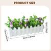 Artificial Flower Plant Desk Ornament Crafts Easy Maintenance Table Centerpiece Fake for