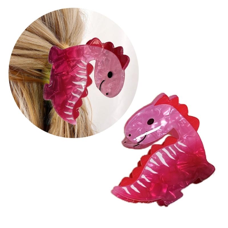 Dinosaurs Acrylic Hair Claw Clips Barrette Nonslip Strong Hold Hair Accessories