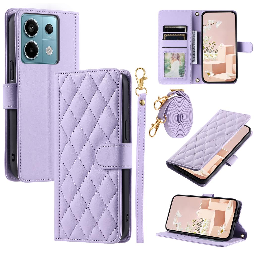 Para Xiaomi Redmi Note 13 5G Carteira Capa de Telefone Suporte Couro PU Capa Flip
