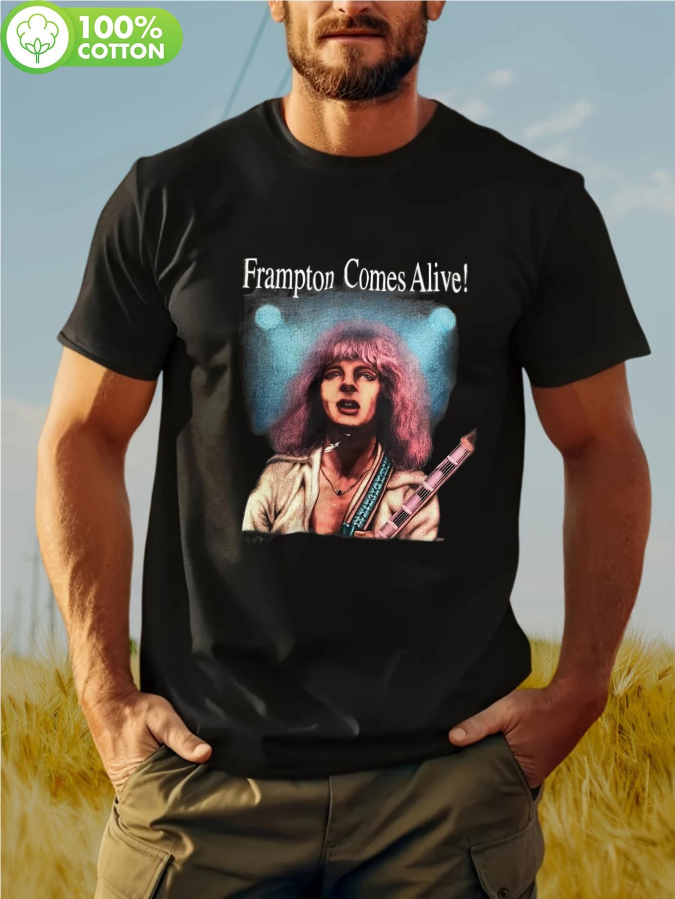 Men s Vintage Peter Frampton Frampton Comes Alive! T-Shirt - Iconic Album & Stage Photo Graphic Tee XXL