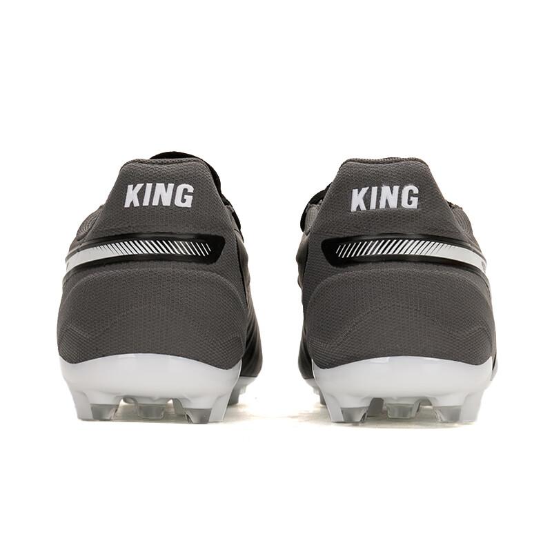 Puma King Match Comfortable Football Shoes Men Footwear Black Gray White 107878-01