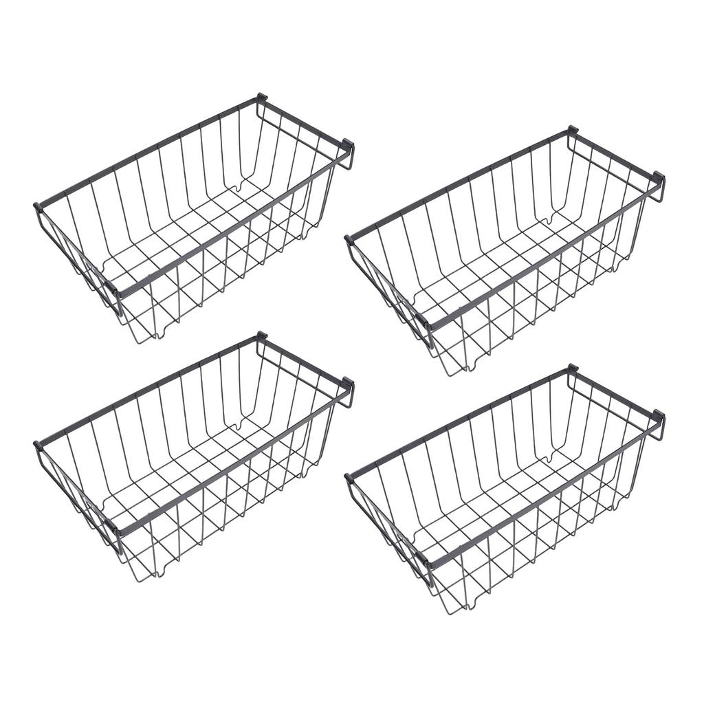 4PCS Chest Freezer Storage Baskets Metal Wire Food Organizer for Refrigerated Cabinet
