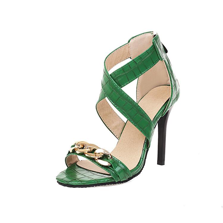 Fashion Low Sandals Woman Leather Buckle Strap Large Size 2024 Summer High Heels Suit Female Beige Women’s Shoes Low-heeled Big High-hee
