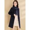 Women's Mid-Length Double-Faced Wool Blend Coat