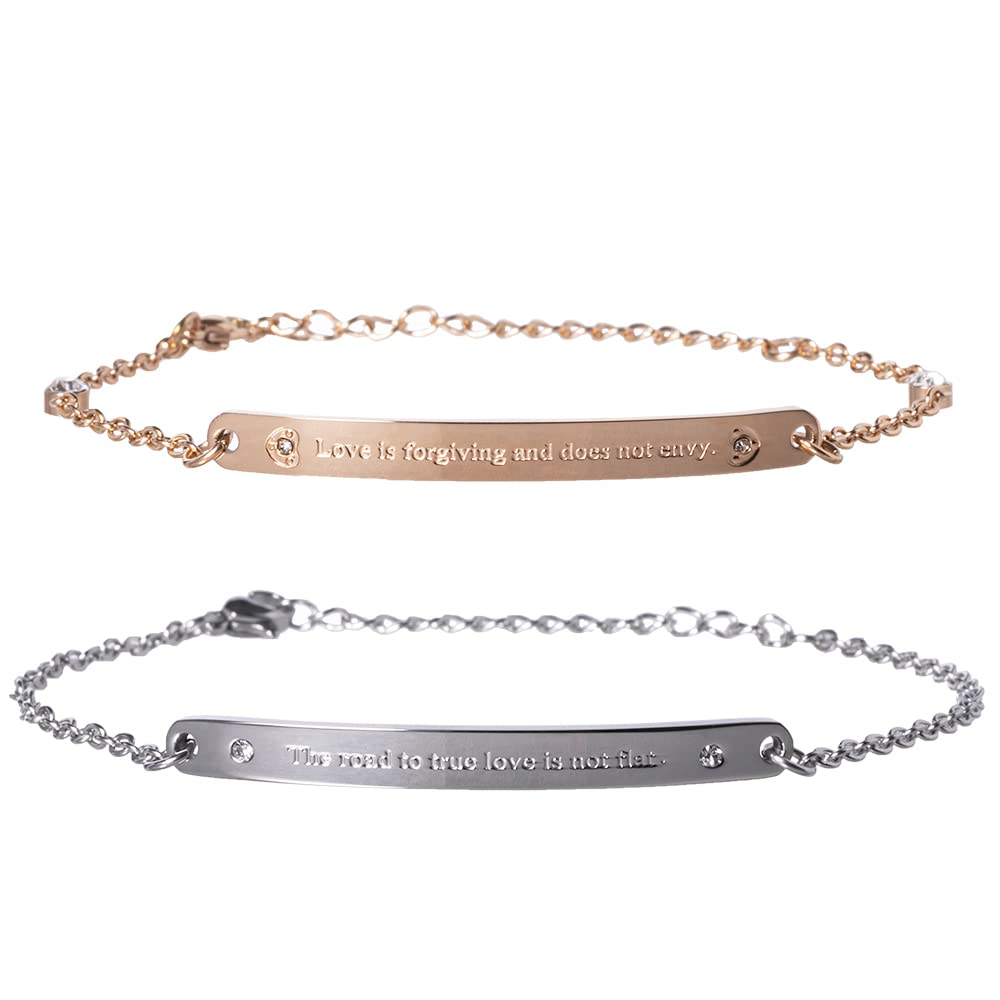 

Pair Bracelet Couple Stainless Steel Bracelet [felicitations] Men s Women s