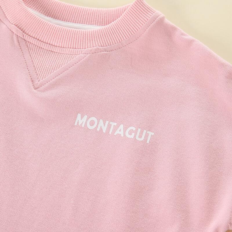 Monet Jiao Girls' Versatile Casual Sportswear Two-Piece Set