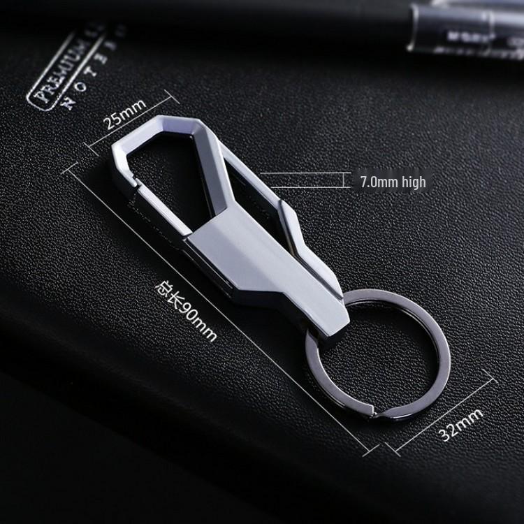 Personalized Men's Car Keychain with Engraved Logo - Creative Waist-Hanging Buckle, Ideal for Promotional Gifts