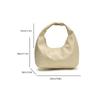 Red Pu Leather Handbag Pu Underarm Bag Fashion Weave Bag  Girls