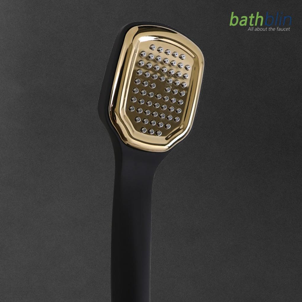 Gold Black Matte Shower Head MR21
