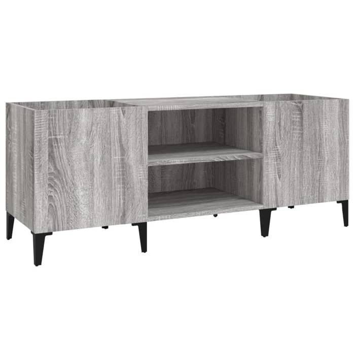 VidaXL Record Cabinet, Side Cabinet with Storage, Furniture for Turntable, Living Room Buffet, Industrial, Sonoma 831939