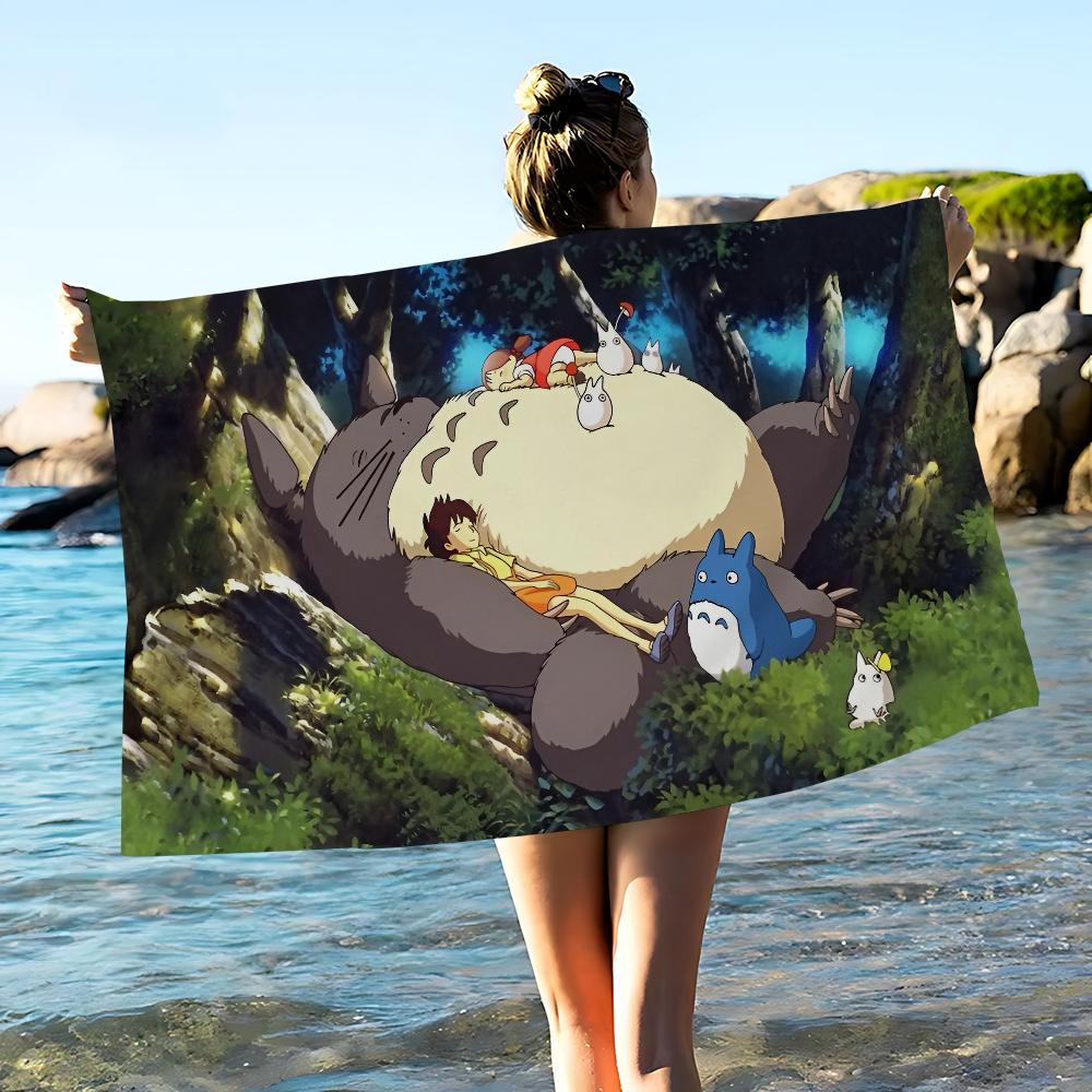 Anime Kawaii T-Totoros Beach Towel For Kids Personalized Bath Towel Pool Towel Vacation Gift Picnic Towel Party Gift