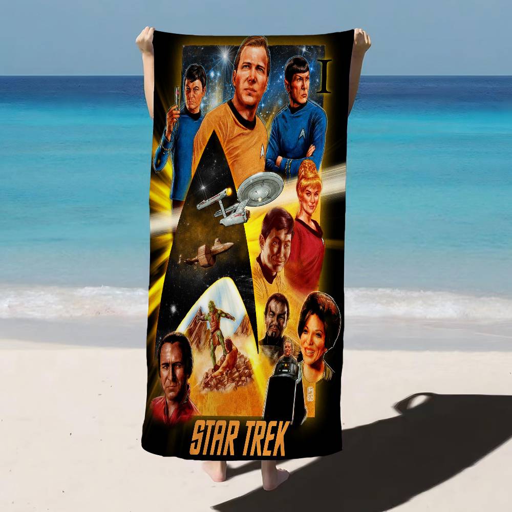 S-Star-T-Trek Beach Towel Colorful Bath Towels For Girl Microfiber Quick Dry Sand Free Beach Yoga Spa Gym Pool