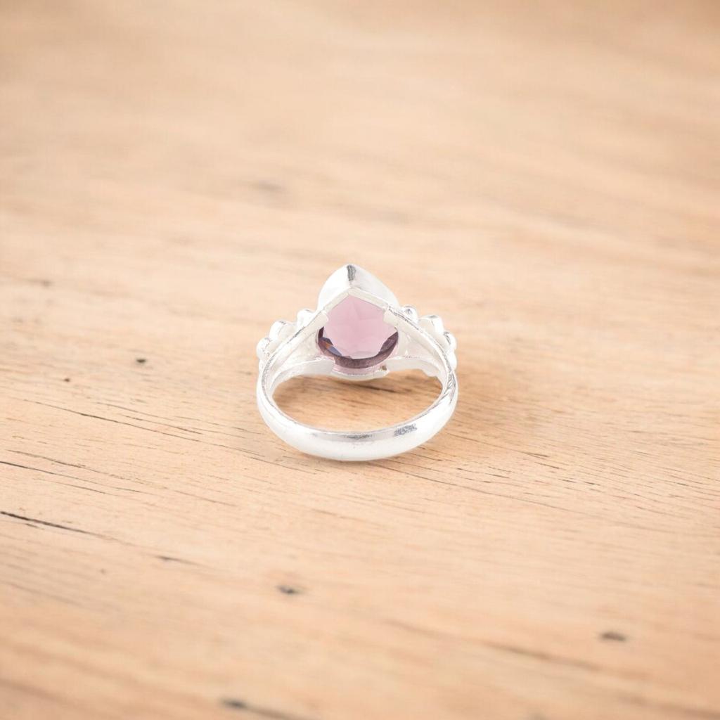 Rhodolite Gemstone 925 Stamped Silver Jewelry Handmade Ring For Anniversary Gift RR-59-10