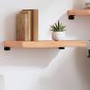 Vidaxl Regal, Braun, 60X40X(2-6) Cm, Lackiertes Massivholz Eiche