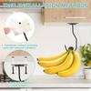 2 Piezas/4 Piezas Gancho Soporte para Plátanos Mantenga los Plátanos Frescos Gancho Bajo el Armario Colgador de Plátanos para Artículos de Cocina Utensilios para el Hogar Almacenamiento de Toallas
