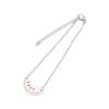 Fashionable Watermelon Charm Bracelet Stainless Steel Handchain Adjustable Length Wristchain Accessory for Women