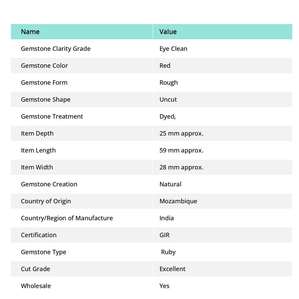 CERTIFIED Natural Red Ruby Rough Uncut 475.95 Carat Earth Mined Loose Gemstone