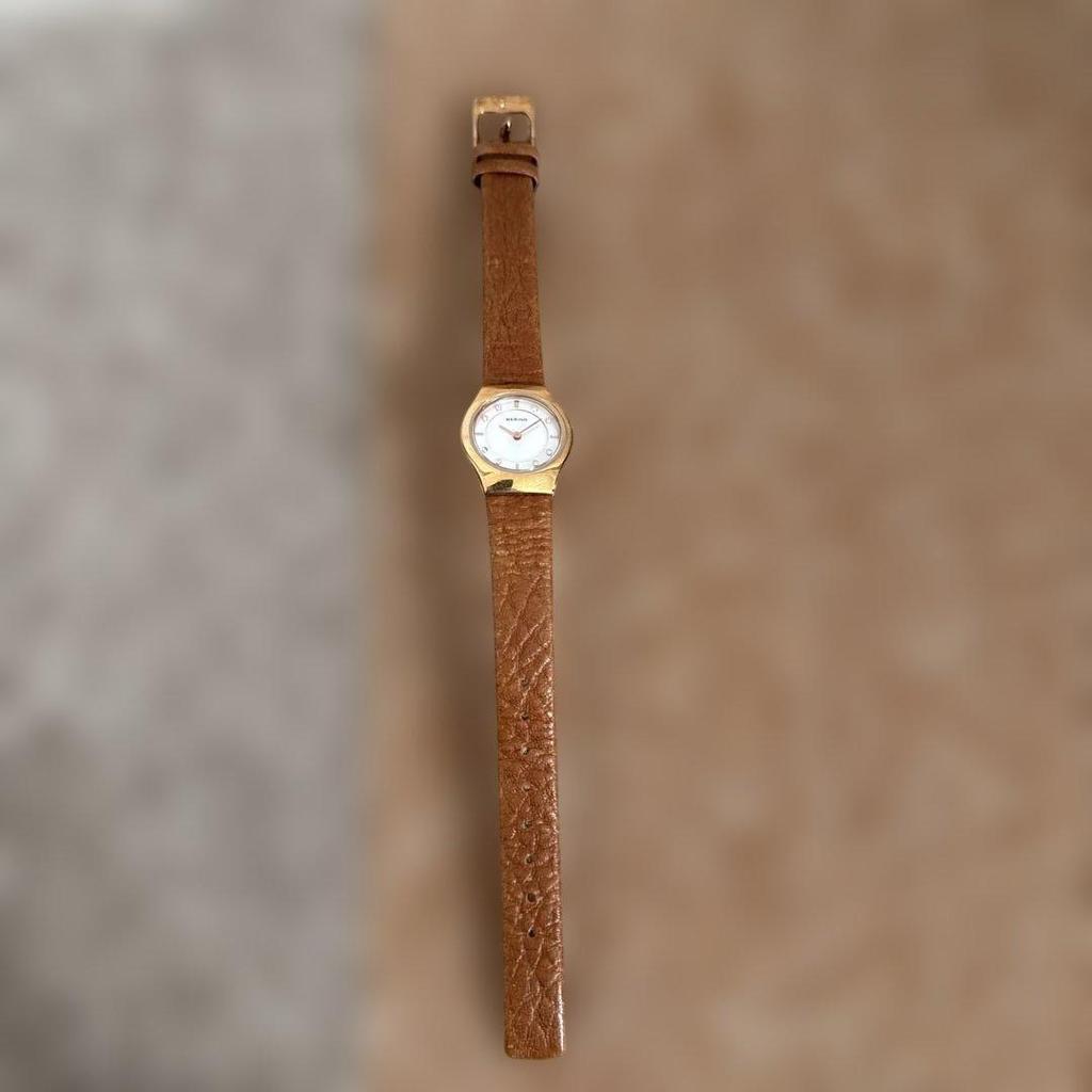 Used BERING Brown Leather Watch