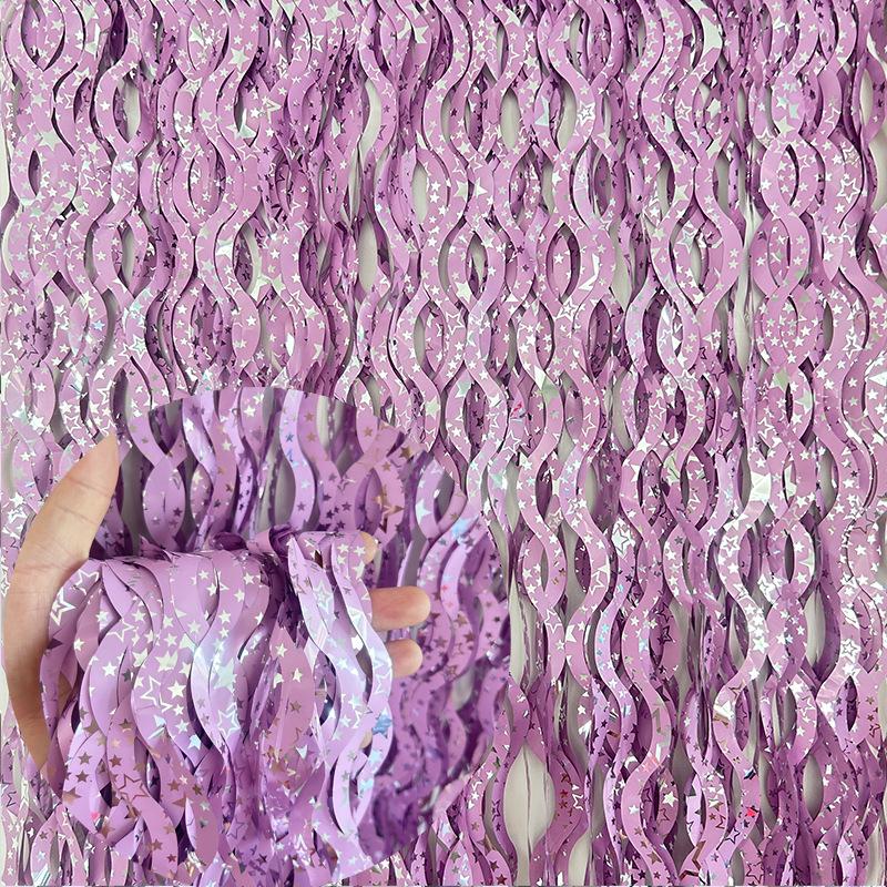 New Ceramic Scimitar S-Shaped Party Tinsel Garland Curtain