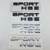 1 PZ Nuovo cromato Argento opaco Nero SPORT HSE Emblemi con Lettere Grandi per Bagagliaio Adesivo per Auto per Range rover Land rover adesivi per auto
