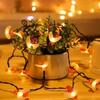2025 Ramadan Decorations Solar Honey Bee Led String Fairy Light Bee 8 Mode Outdoor Garden Fence Patio Wedding Christmas Garland Lights