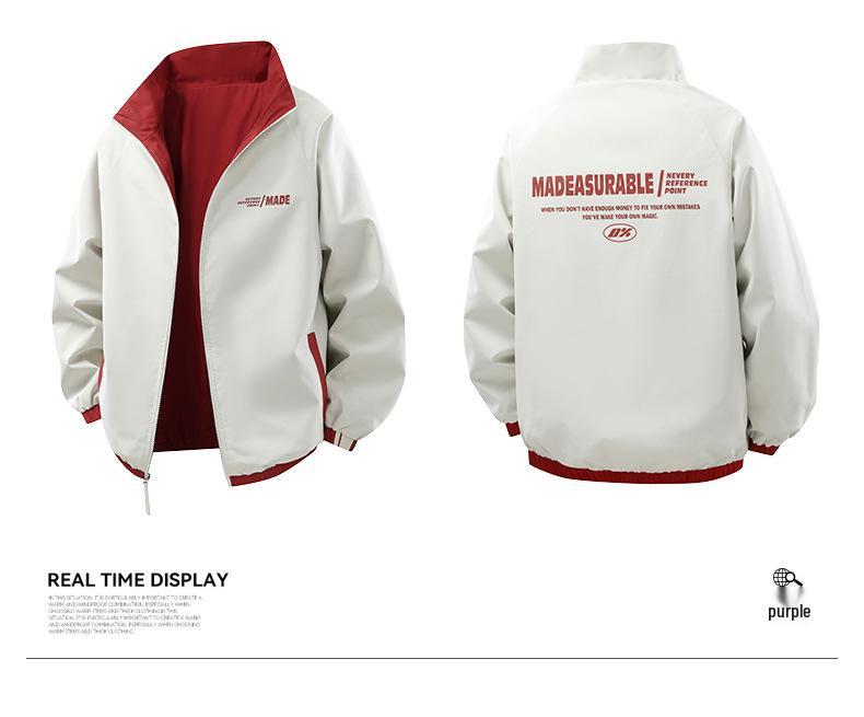 Pánská moderní větrovka se stojáčkem pro volný čas - ležérní móda na jaro a podzim