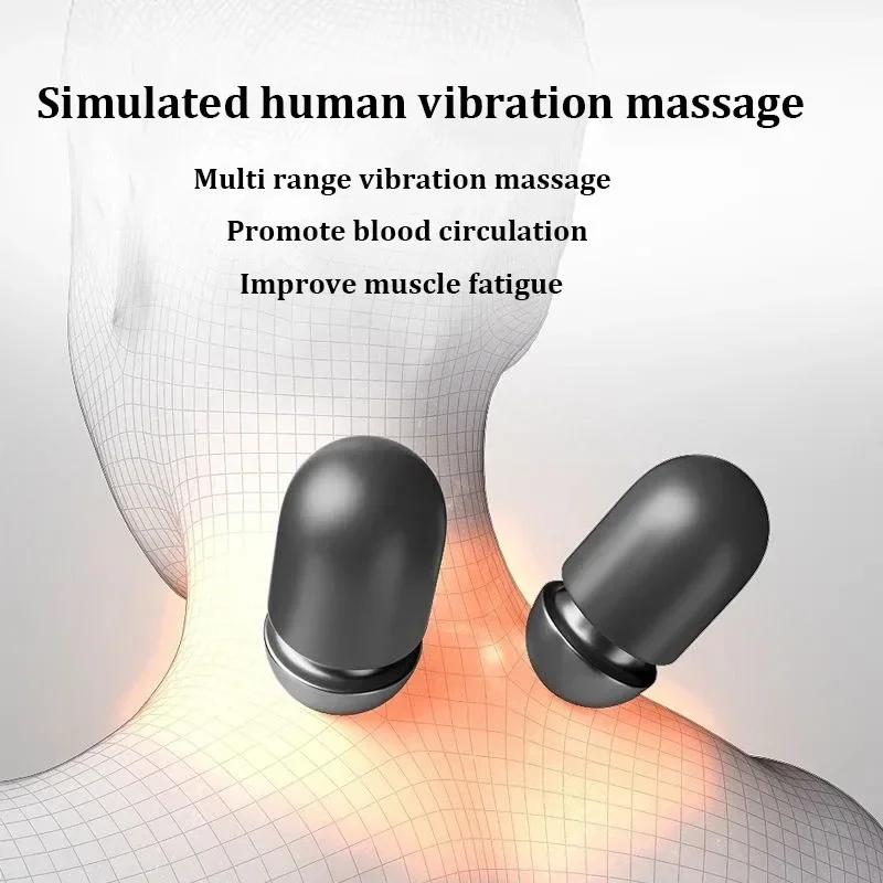 Heating Vibration Neck Massager Electric Cervical Pillow Back Traction Relax Sleeping Shoulder Neck Trapezius Muscle Massager