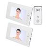 2 Units Video Intercom System 2 Way Talk Night Vision Wide Angle Waterproof Wired Video Doorbell