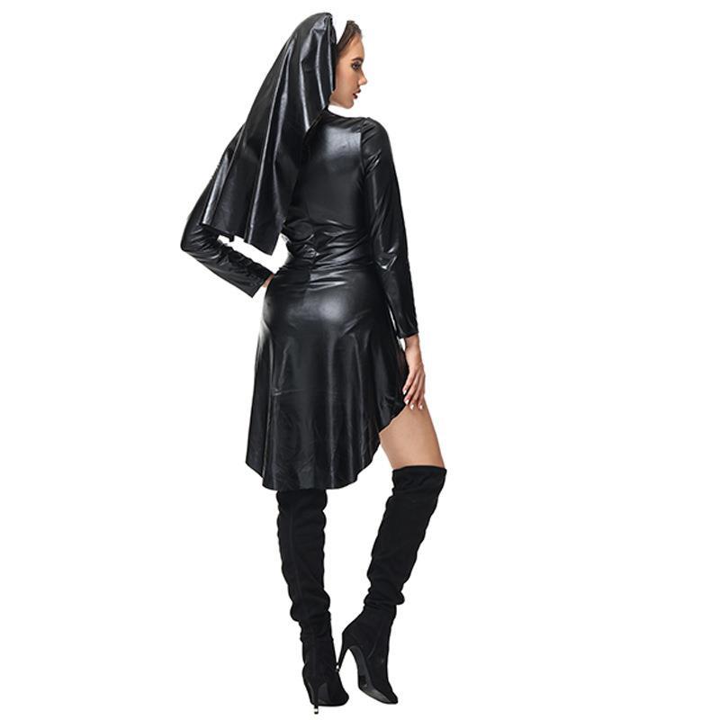 New Halloween Cross Nun Cosplay Costume Sexy Nurse Stage Performance Costume