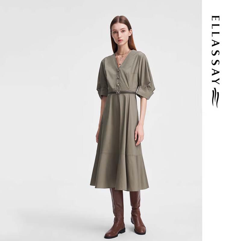 ELLASSAY French Mint Mambo Shirt Dress