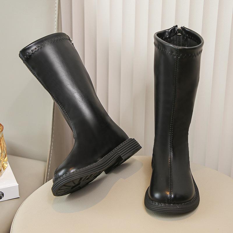 Autumn Winter Korean Princess Tall Boots for Girls Anti Slip Soft Sole High Top Boots Fashion Casual for Big Kids