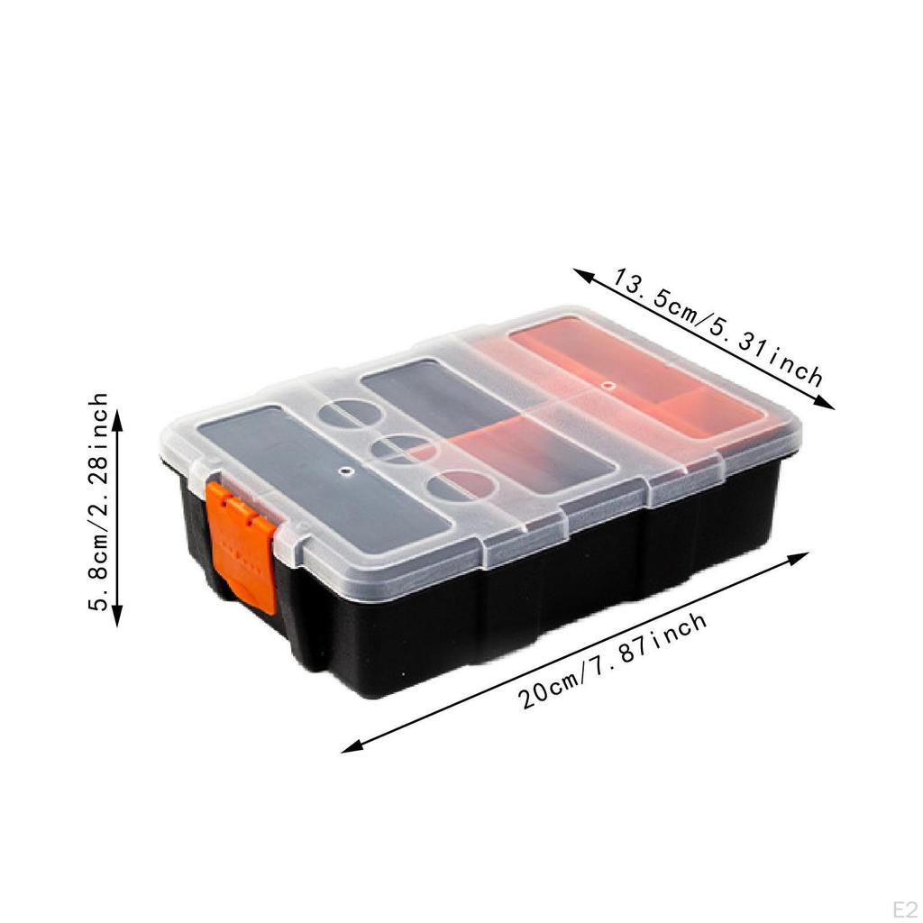 Electronic Components Box Multi Grid Portable Interchangeable Storage for Repair Screws Fastener