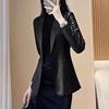 Women's Faux Leather Blazer for Office & Daily Wear