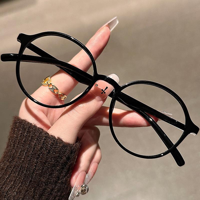 KAMMPT Vintage Round Glasses Women Fashion Candy Color Optical Frames 2025 New Trendy Korean Style Blue Light Blocking Eyewear