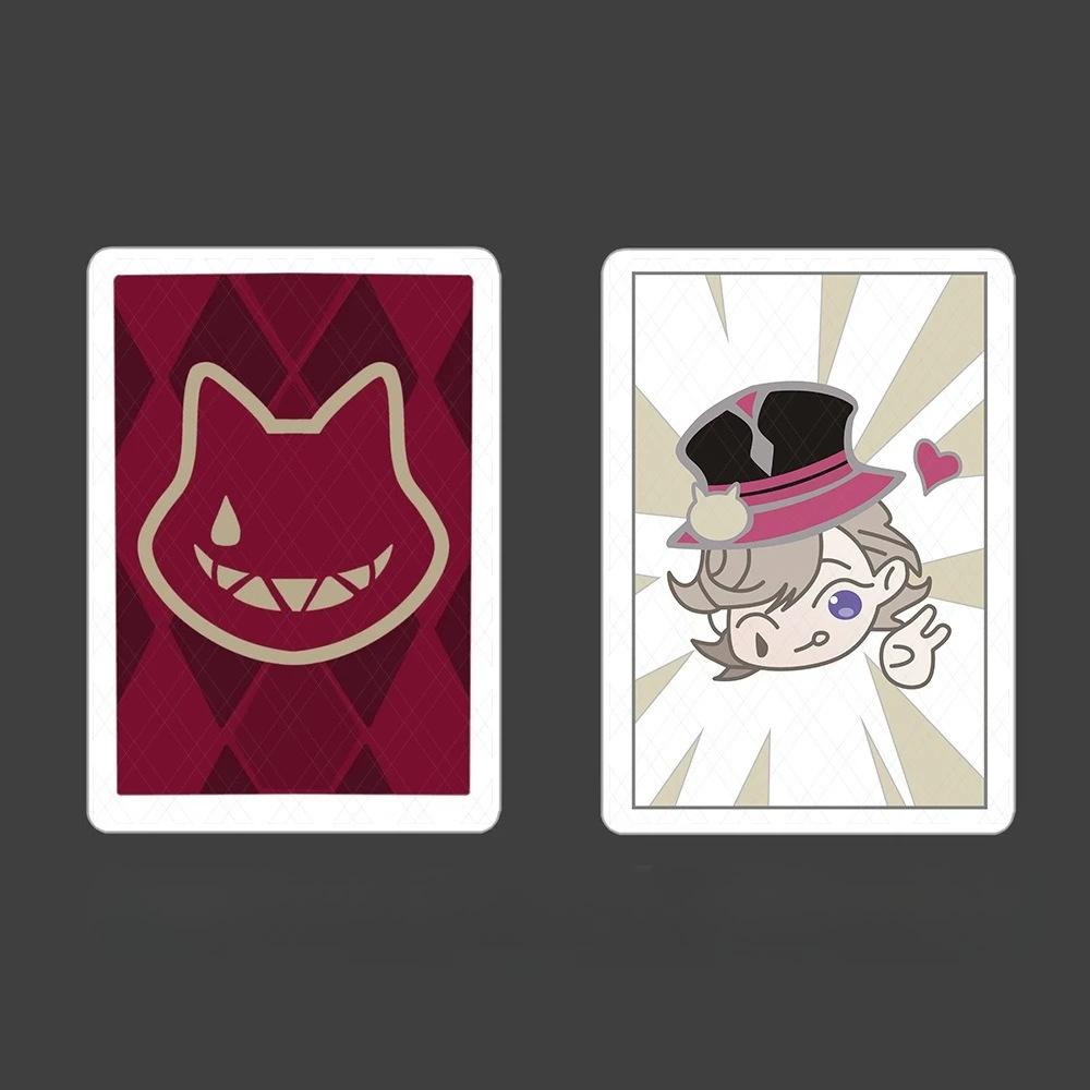 55 piezas Genshin Impact Lyney Cartas de Póker Mágicas Mejor Colección Juego Cosplay Accesorios de Atrezo Juguetes para Fans