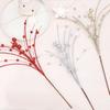 Lifelike Glitter Berry Branches Handmade Fake Red Berry  Office Hotel Decorations