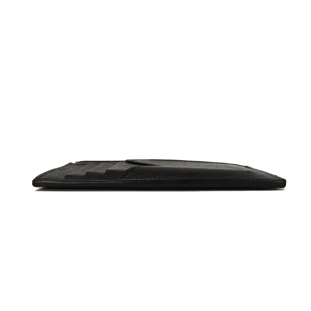 Used 12564 Coin Card Holder M62914 7943 LV Logo Black Card Case Compact Wallet Taiga Noir Men's from Japan AUTHENTIC