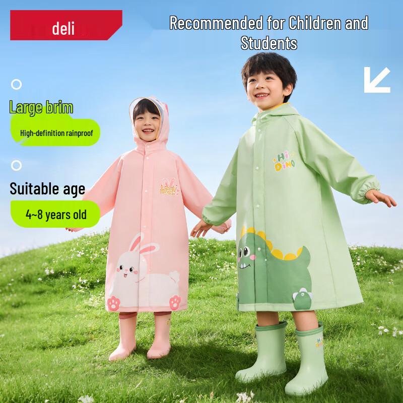 Deli Kids Raincoat with Backpack Space