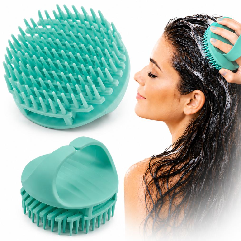 Hair Brush for Washing the Exfoliating Head Accelerates Hair Growth Foamanizer