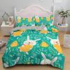 Soft Easter Eggs Print Duvet Cover Happy Easter Cartoon Rabbit Toddler Bedding Sets Twin King Queen Size Microfiber Quilt Cover
