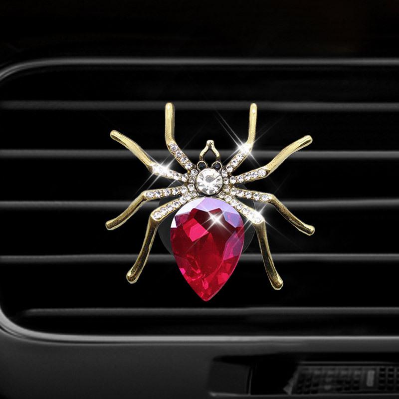 New Diamond Spider Style Perfume Bottle Car Air Conditioning Outlet Perfume Car Perfume Car Interior Accessories Car Fragrance