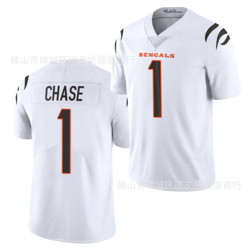 Cincinnati Bengals 1 JaMarr Chase Football Jersey Mens Sports Training Game Shirt