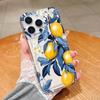 Summer Fruit Lemon Flower Pattern Phone Case For iPhone 17 Air 16 15 14 13 12 11 Pro Max 15 16 Plus 16E Transparent Cover