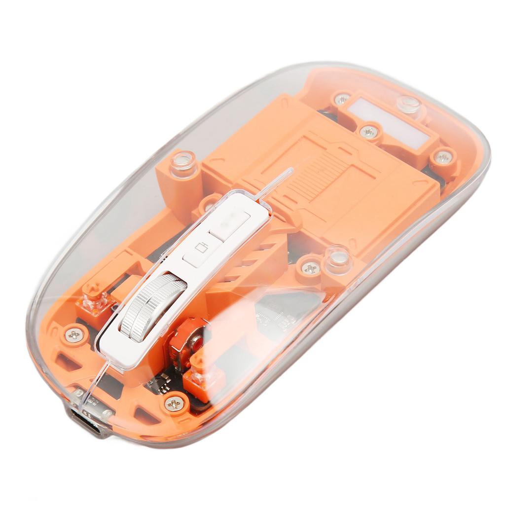 Wireless 3 Mode 5.1 5.1 2.4GHz Mouse Transparent Clear Mouse Re able Silent Mouse for PC Laptop Notebook Computer