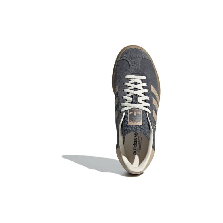 adidas Gazelle Bold Grey Magic Beige Gum Women Sneakers Grey-Six Cream-White IE0428