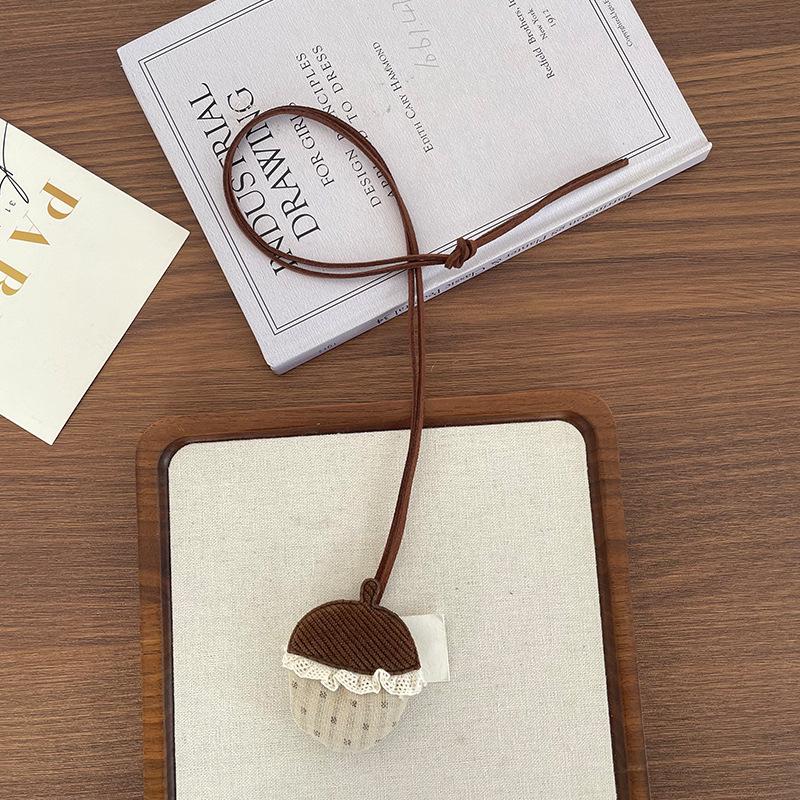 Collier pendentif animal de dessin animé coréen fait main pour enfants